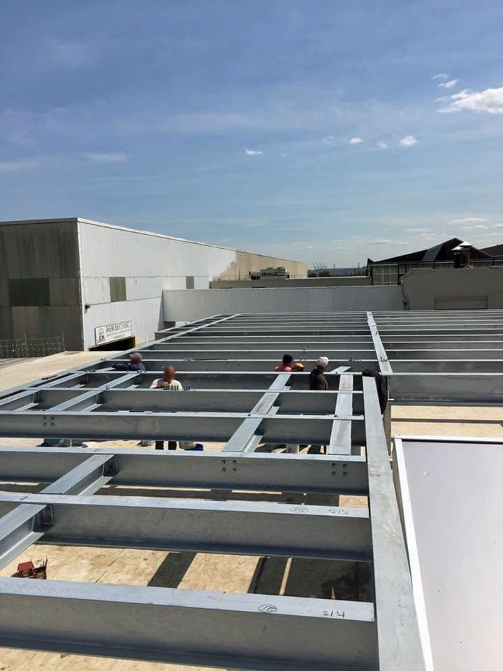 Rooftop dunnage steel can be fabricated and installed to any need or size.